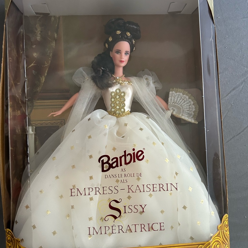 Barbie Empress Sissy in White and Gold Gown
